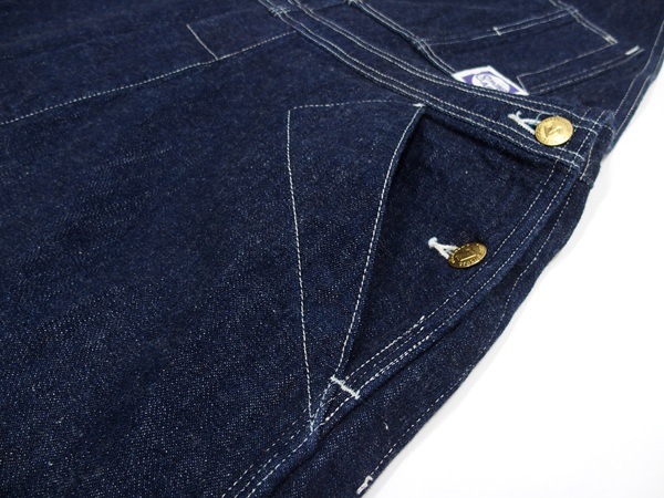 John Gluckow(����� ����å���)by WAREHOUSE [JG-41 Strongarm Reinforced Overalls/Indigo Denim]