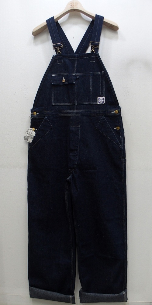 John Gluckow(����� ����å���)by WAREHOUSE [JG-41 Strongarm Reinforced Overalls/Indigo Denim]