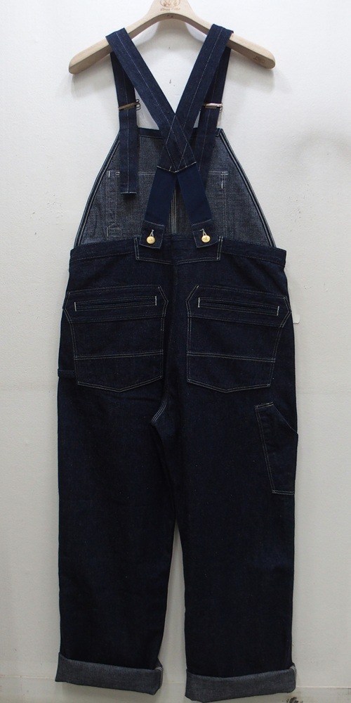 John Gluckow(����� ����å���)by WAREHOUSE [JG-41 Strongarm Reinforced Overalls/Indigo Denim]