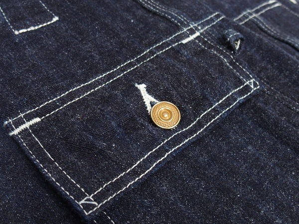 John Gluckow(����� ����å���)by WAREHOUSE [JG-41 Strongarm Reinforced Overalls/Stripe Denim]