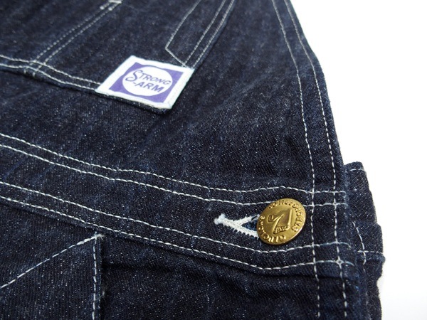 John Gluckow(����� ����å���)by WAREHOUSE [JG-41 Strongarm Reinforced Overalls/Stripe Denim]