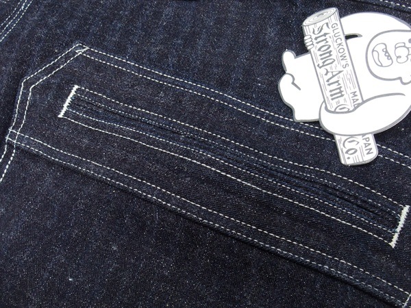 John Gluckow(����� ����å���)by WAREHOUSE [JG-41 Strongarm Reinforced Overalls/Stripe Denim]
