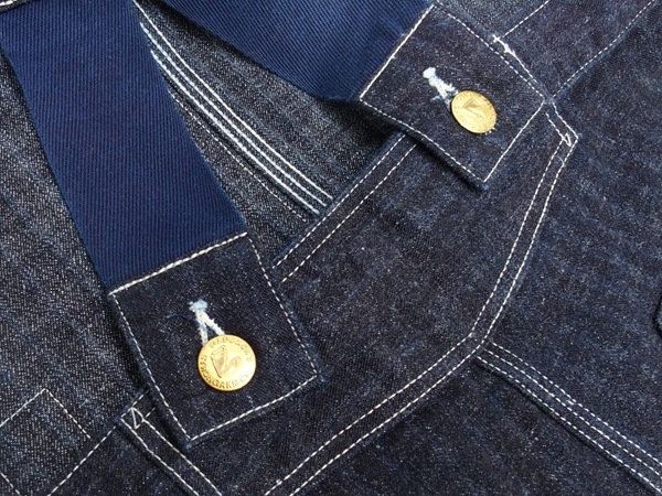 John Gluckow(����� ����å���)by WAREHOUSE [JG-41 Strongarm Reinforced Overalls/Stripe Denim]