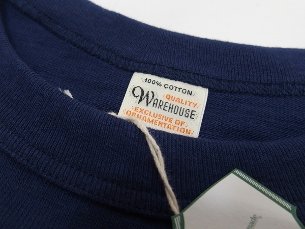 WAREHOUSE(�������ϥ���)[Lot.5906 Long Sleeves Tee/ORANGE-Navy]