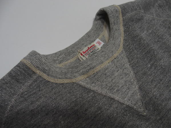 WAREHOUSEʥϥOriginal Sweat [FREEDOM SLEEVE SWEAT/Lot.404-Gray]