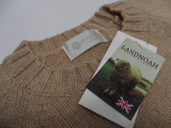 Soglia(ꥢ)[LANDNOAH SWEATER/British Wool-Beige]