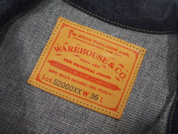 WAREHOUSE(�������ϥ���) [Lot.s2000xx Dead Stock Blue Denim Jacket/WW�� Model]