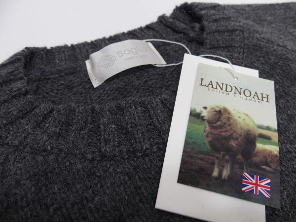Soglia(ꥢ)[LANDNOAH SWEATER/British Wool-Gray]