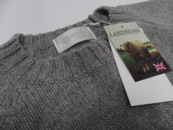 Soglia(ꥢ)[LANDNOAH SWEATER/British Wool-Light Gray]