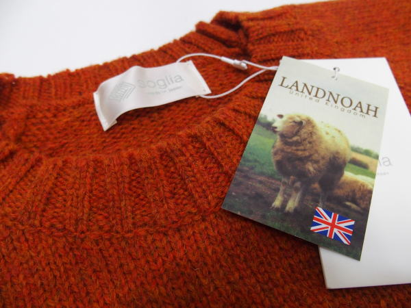 Soglia(ꥢ)[LANDNOAH SWEATER/British Wool-Orange]