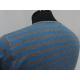 GICIPI(������)[301 Waffle Giro Collo RS/Short Sleeve/Gray��Blue/Made in Italy]