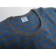 GICIPI(������)[301 Waffle Giro Collo RS/Short Sleeve/Gray��Blue/Made in Italy]