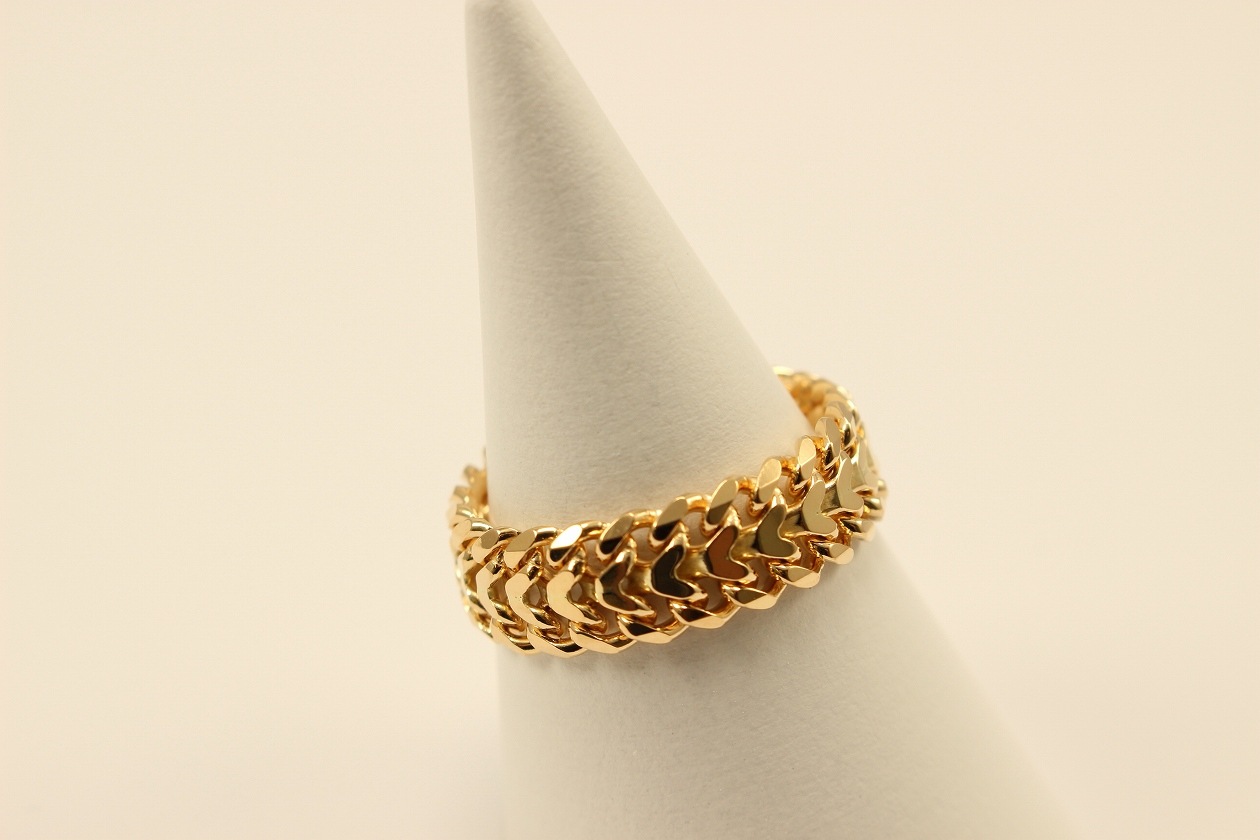 宝石K18 ハートビスマルク1.0 No.2 リング #13.0の卸専門通販サイト 