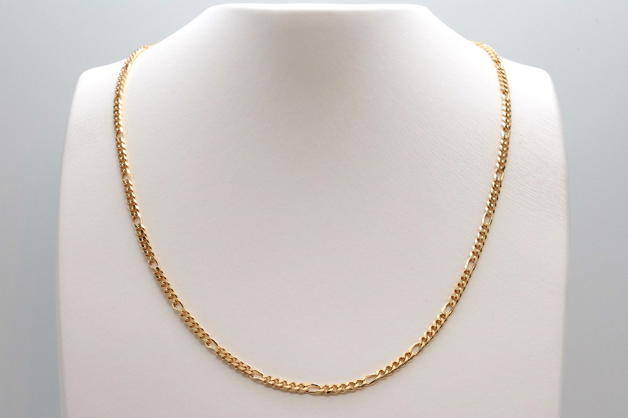 宝石ユニセックス系チェーンネックレス,フィガロ,フィガロ1.0φ の卸