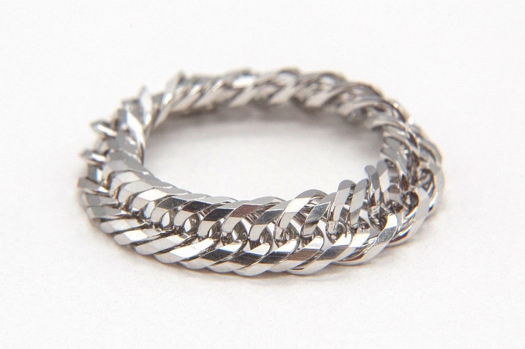 宝石Pt850 トリプル12面喜平リング ＃17の卸専門通販サイト