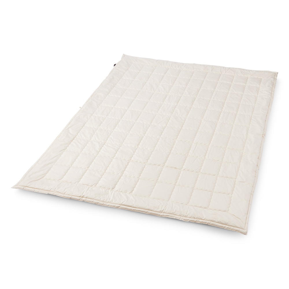 03BASIC 洗える薄掛ふとん コットンサテン ドーセットホーン種 ウール100% SDL(セミダブルロング) ベージュ 抗菌防臭加工 MR-K4021ML1130