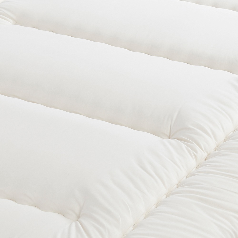 03BASIC 敷ふとん(固わた入り) ウール100％ DL(ダブルロング) キナリ BAKS522DL