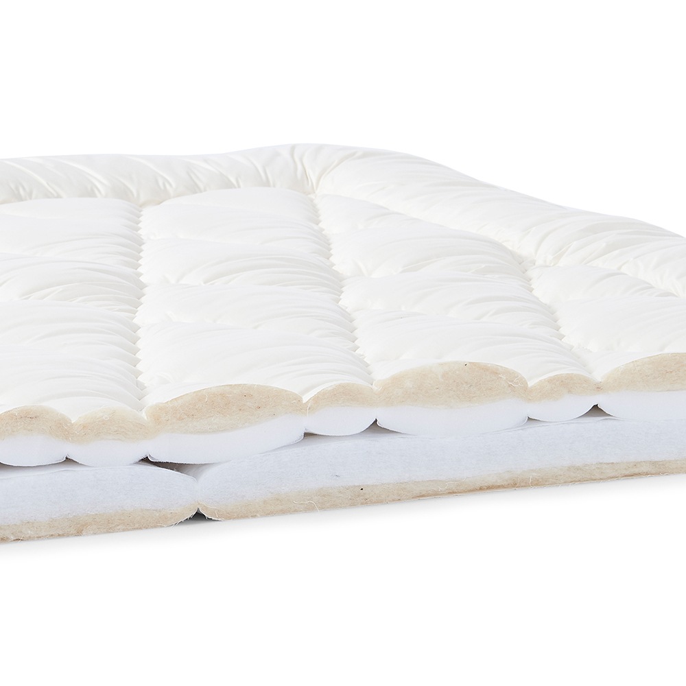 03BASIC 敷ふとん(マチ付) ウール100％ S(シングル) キナリ BAMS033S