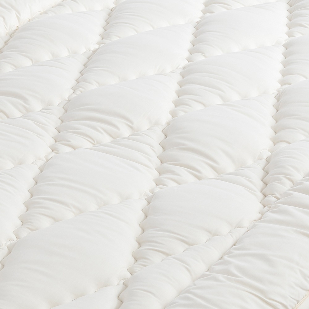 03BASIC 敷ふとん(マチ付) ウール100％ S(シングル) キナリ BAMS033S