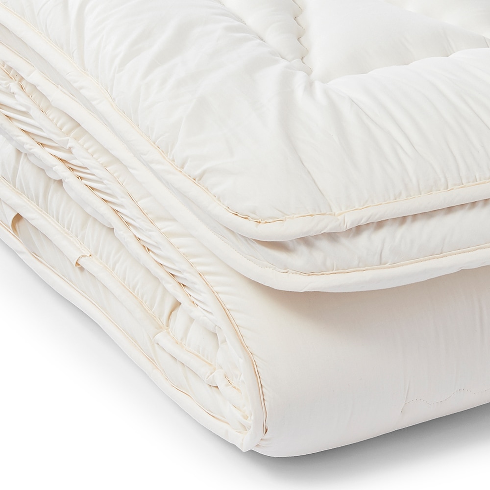 03BASIC 敷ふとん(マチ付) ウール100% SL(シングルロング) キナリ BAMS033SL