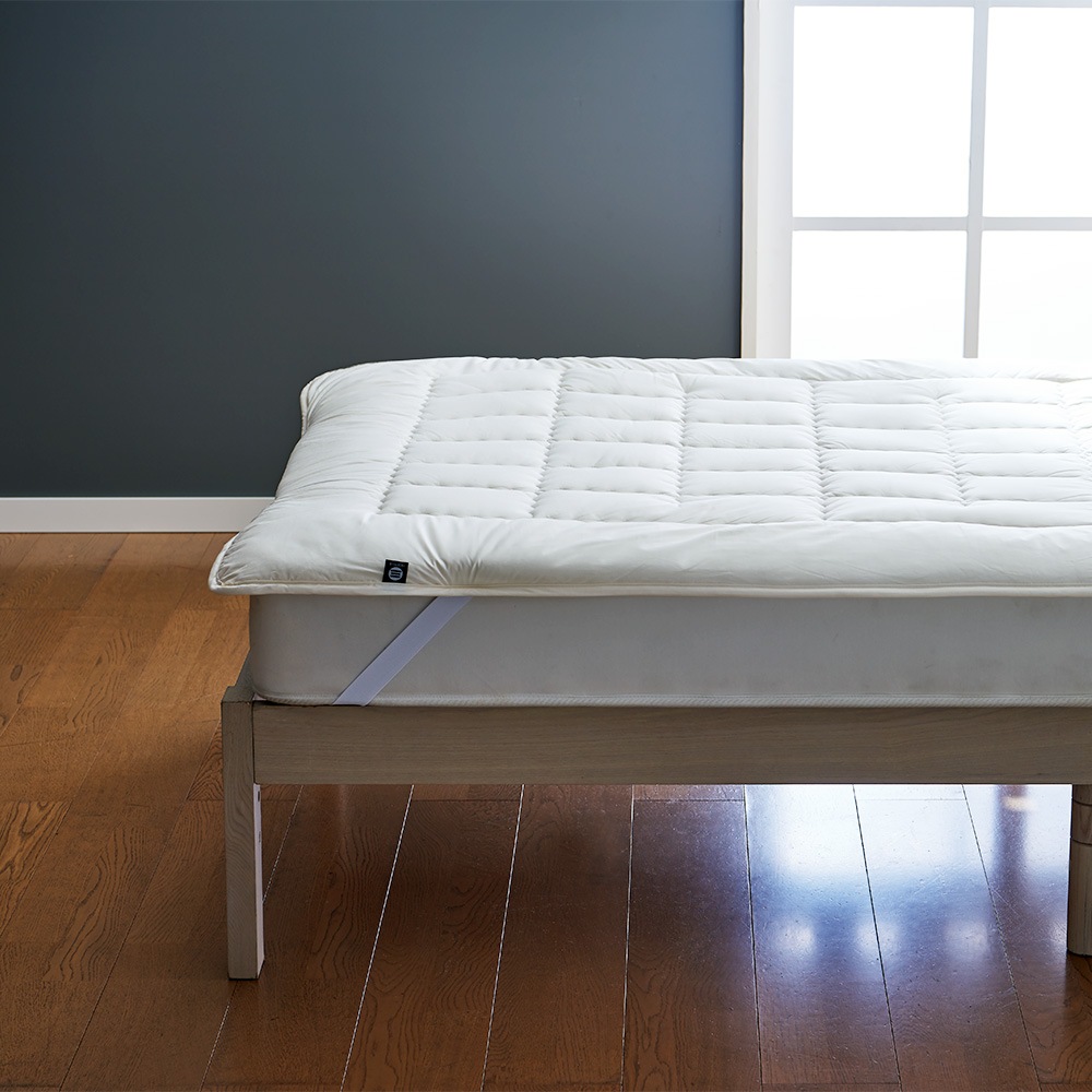 03BASIC 洗えるベッドパッド ポリエステル100% DL(ダブルロング) キナリ BPP056DL