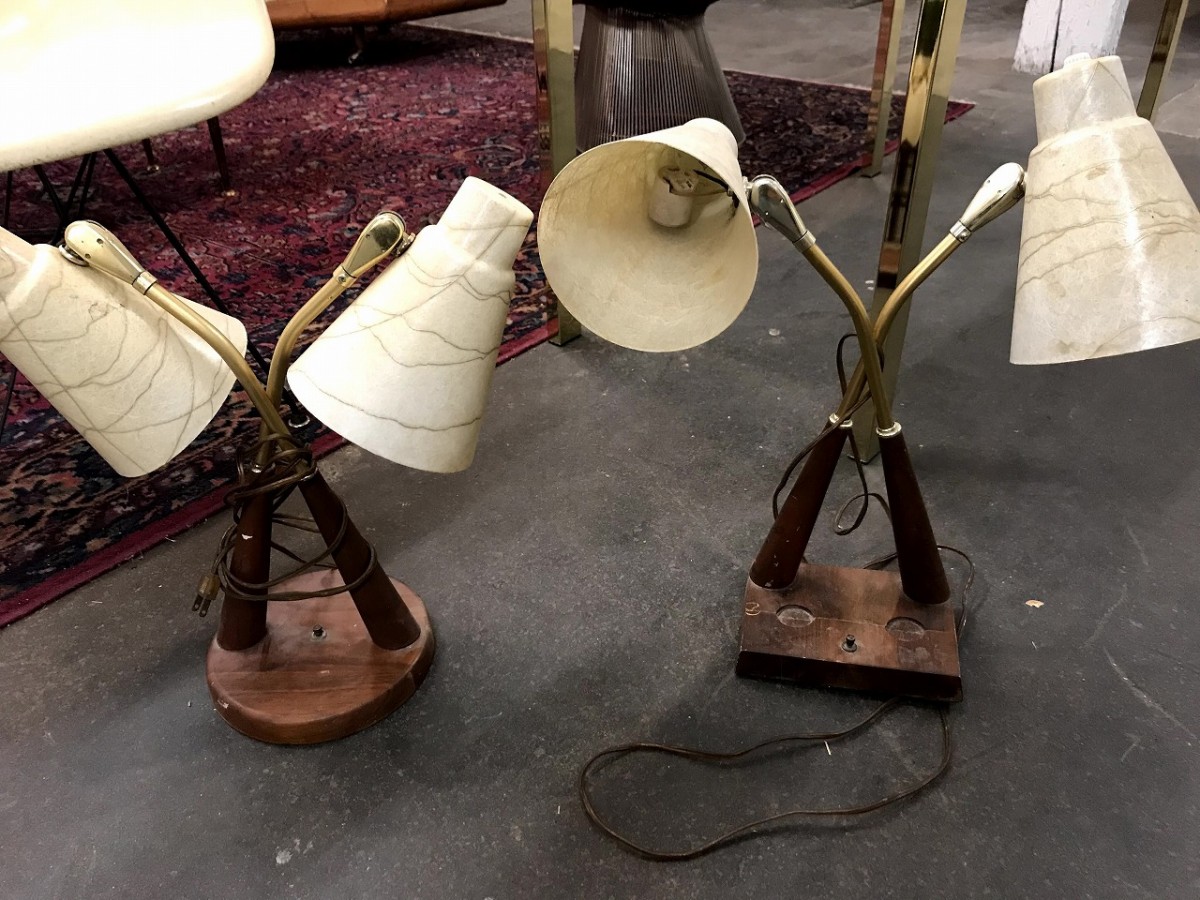 2灯デスクランプ