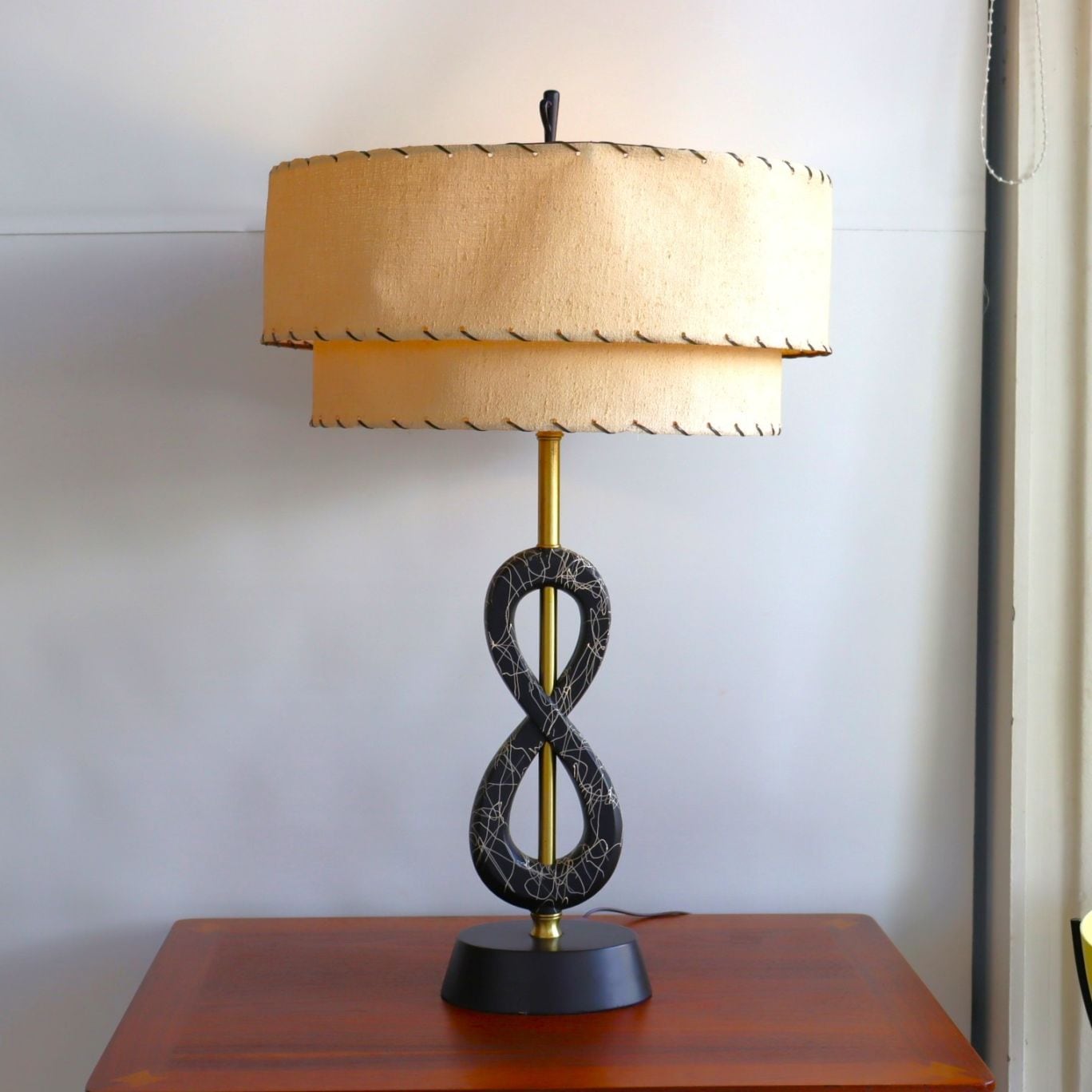 ダブルシェードテーブルランプ