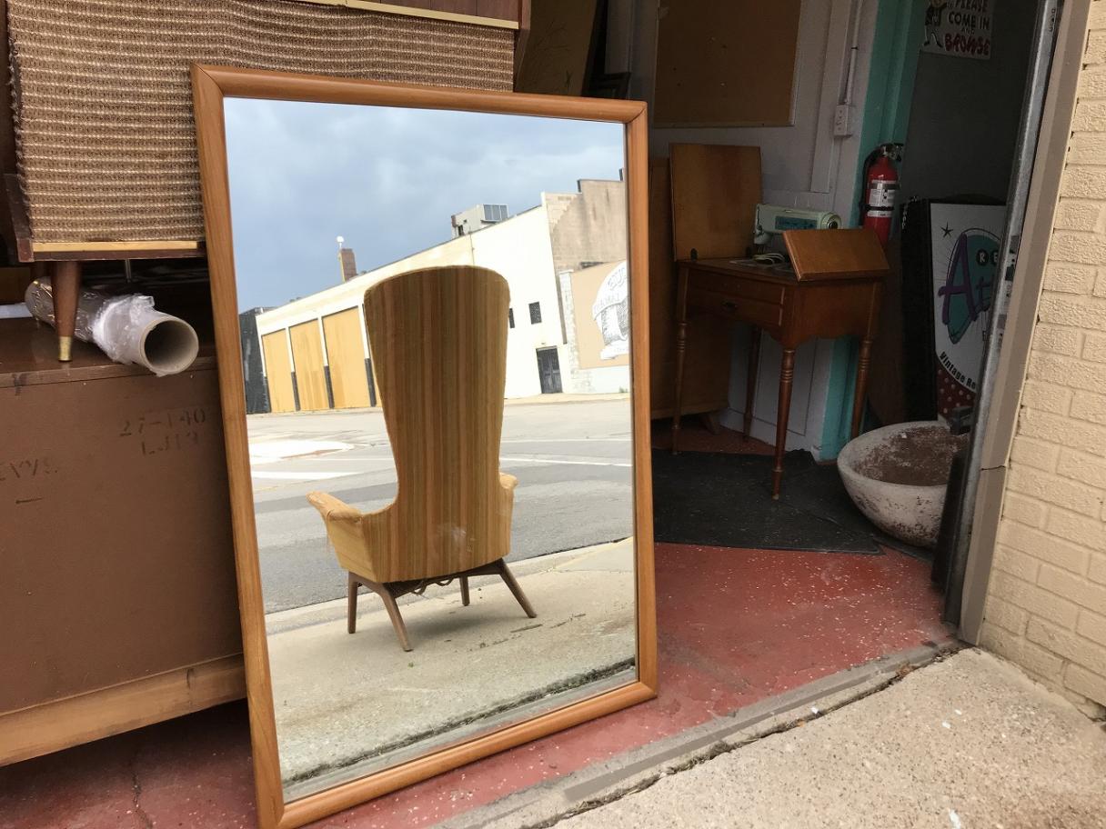 ウッドフレームミラー