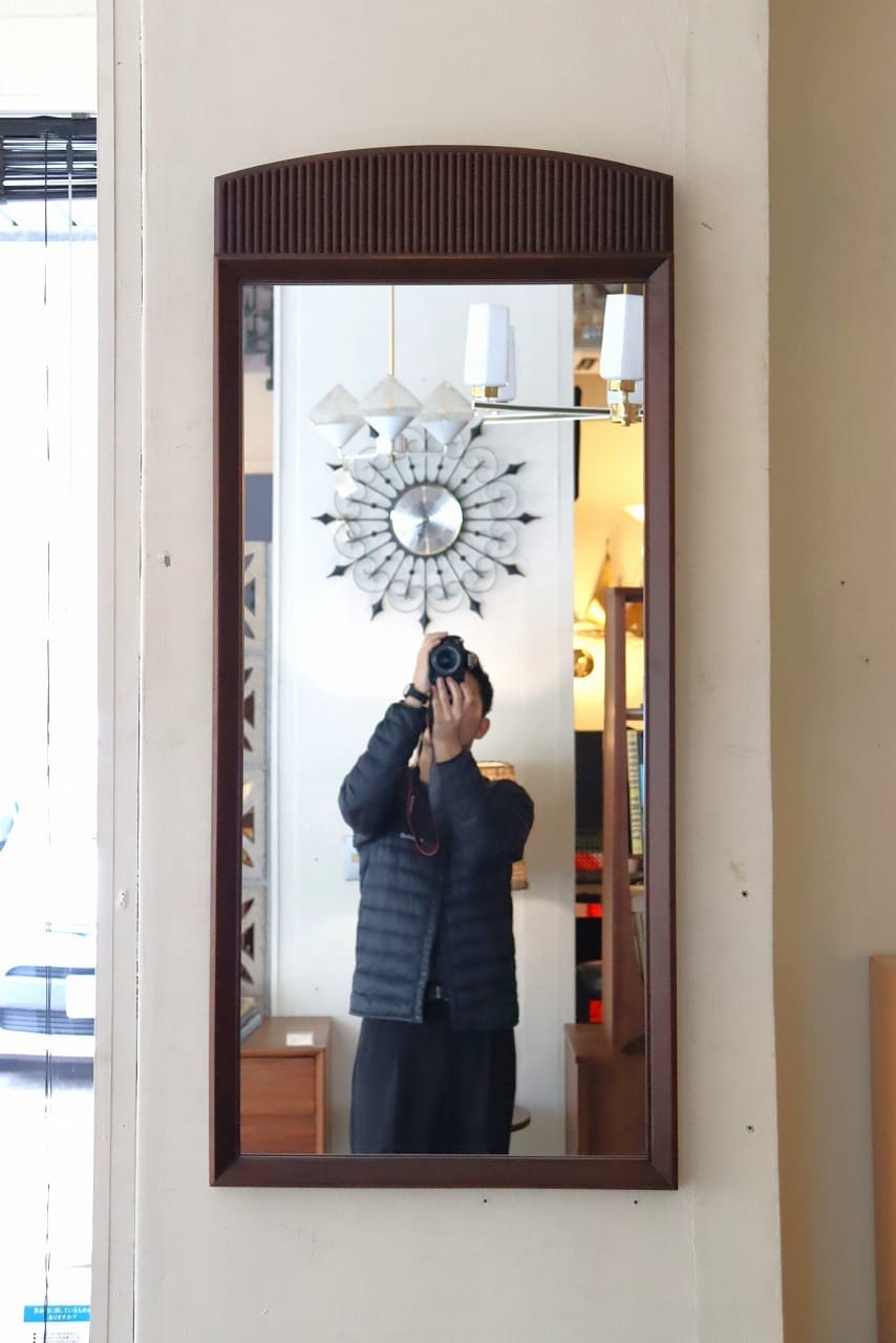 レーン社製ウッドフレームミラー