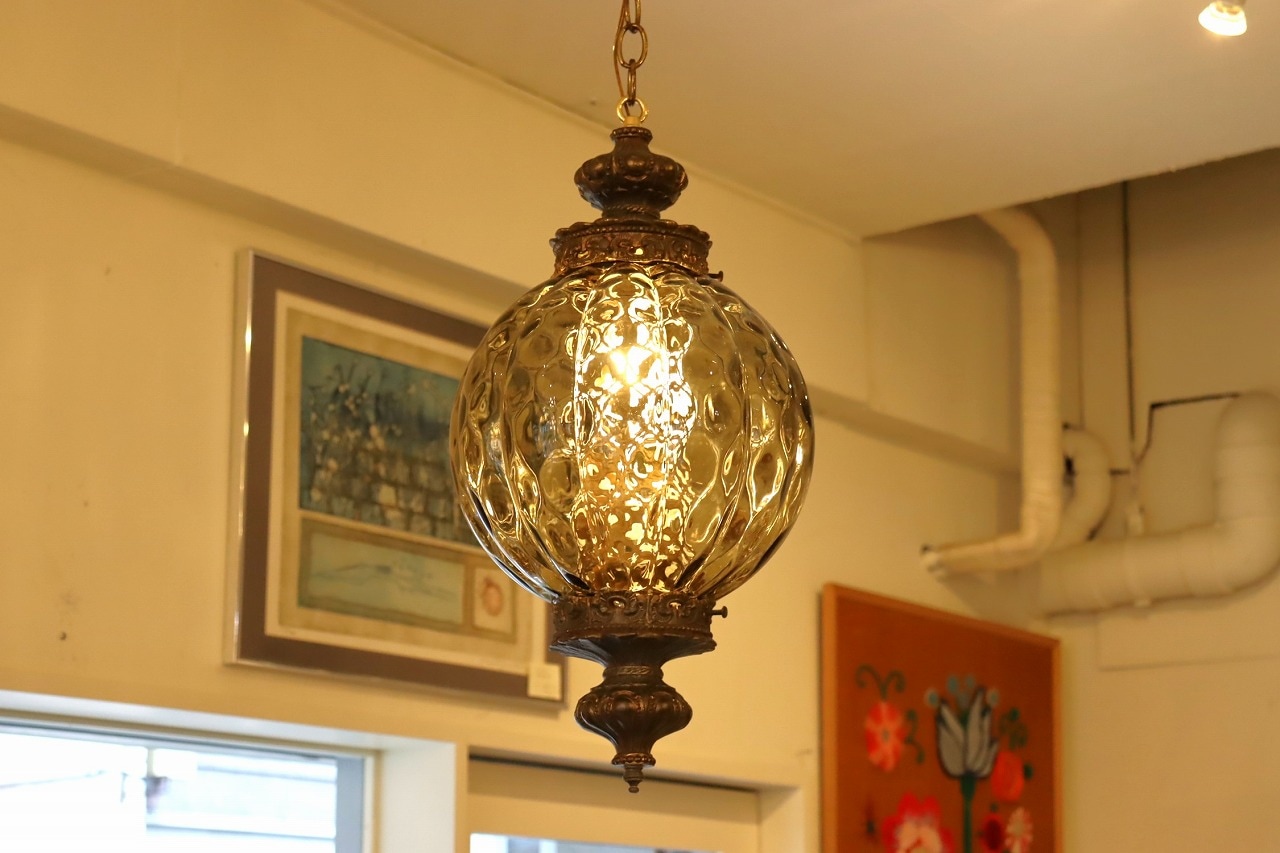 グレーガラスペンダントランプ