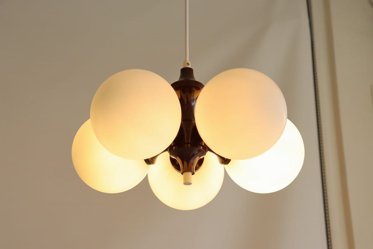 スペースエイジ5灯ペンダントランプ