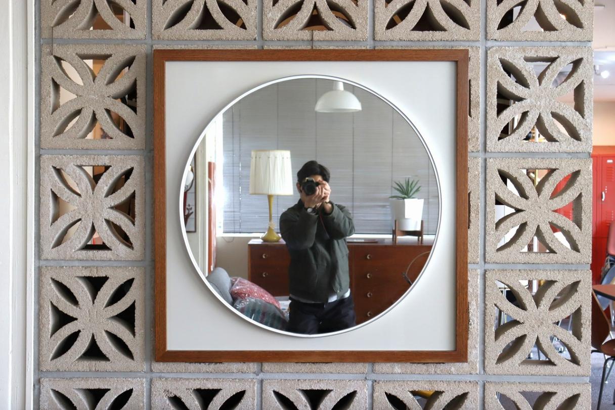 ウッドフレームウォールミラー