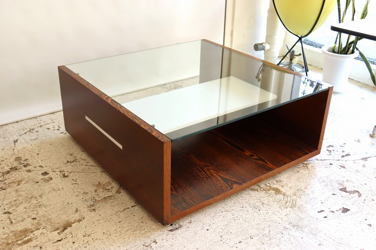 Glass Top Coffee Table ガラストップコーヒーテーブル