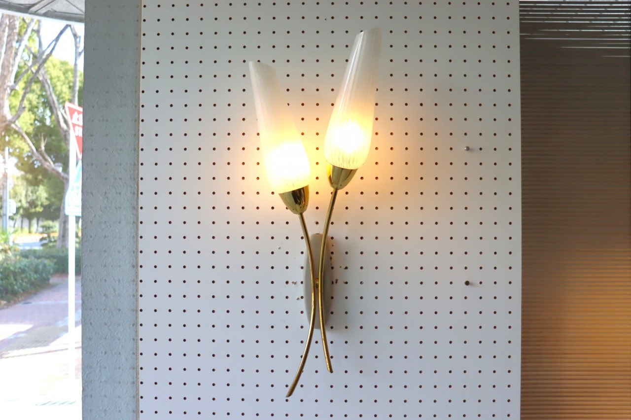 2灯ガラスブラケットランプ