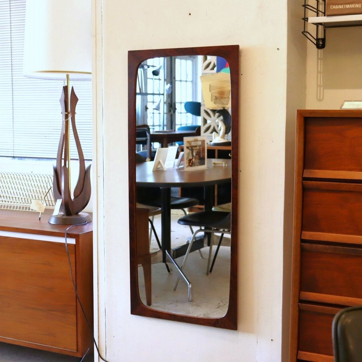 ウッドフレームミラー