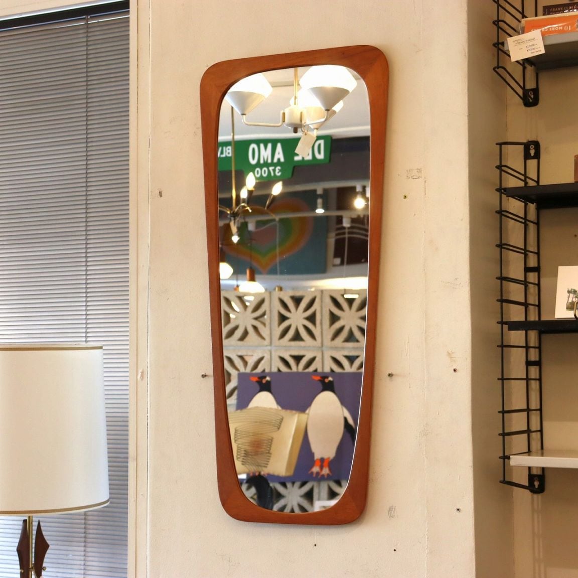 ウッドフレームミラー