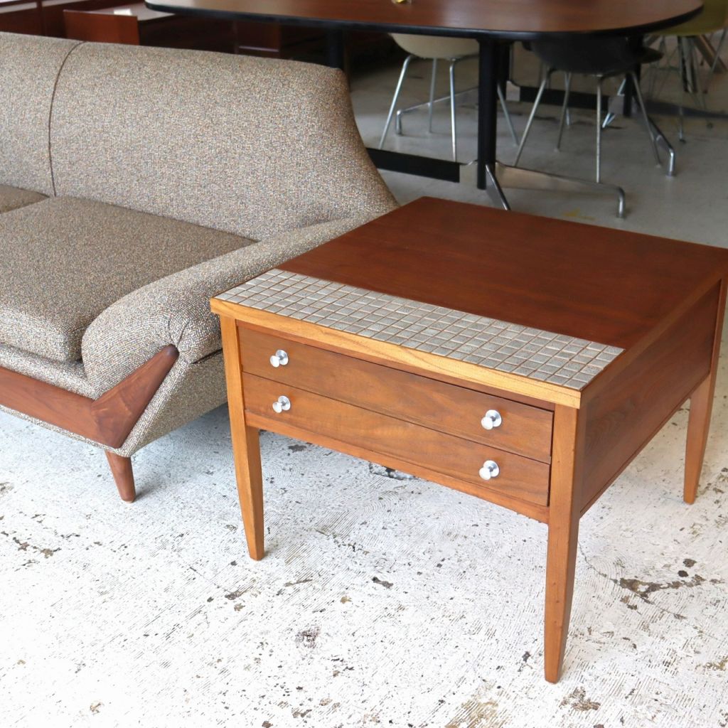 レーン社製タイルトップサイドテーブル | サイドテーブル | パーム