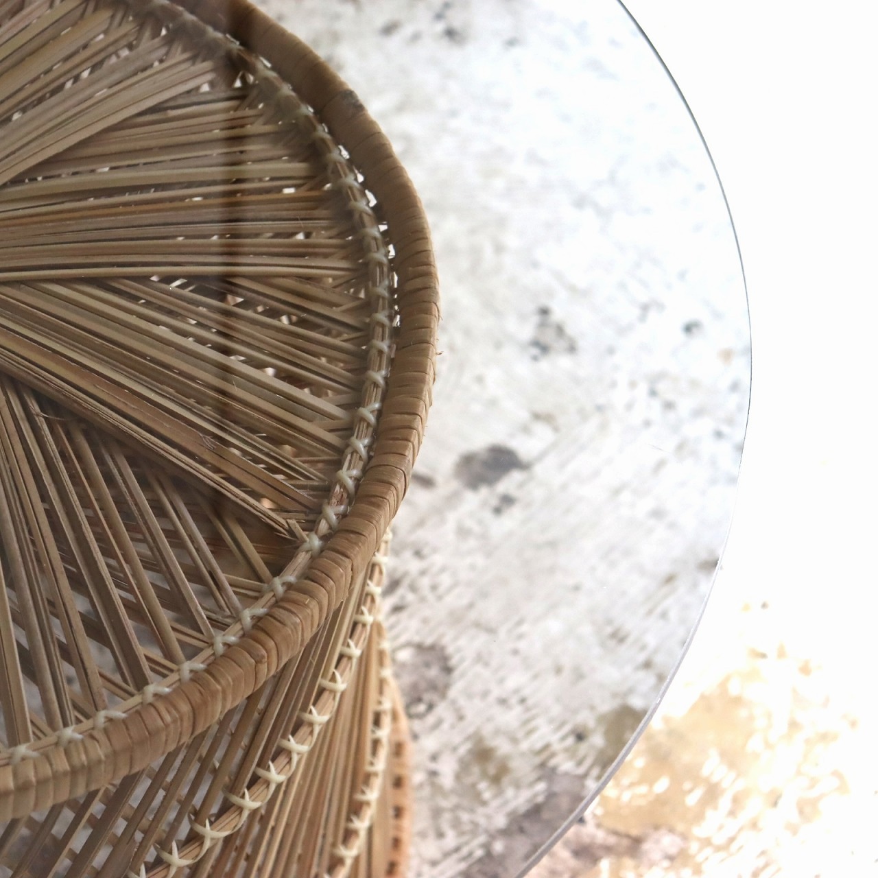 ガラストップサイドテーブル | サイドテーブル | パームスプリングス