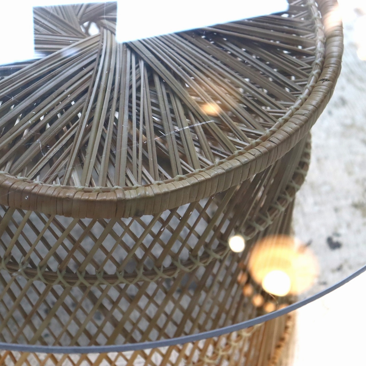 ガラストップサイドテーブル ガラストップサイドテーブル | サイドテーブル | パームスプリングス