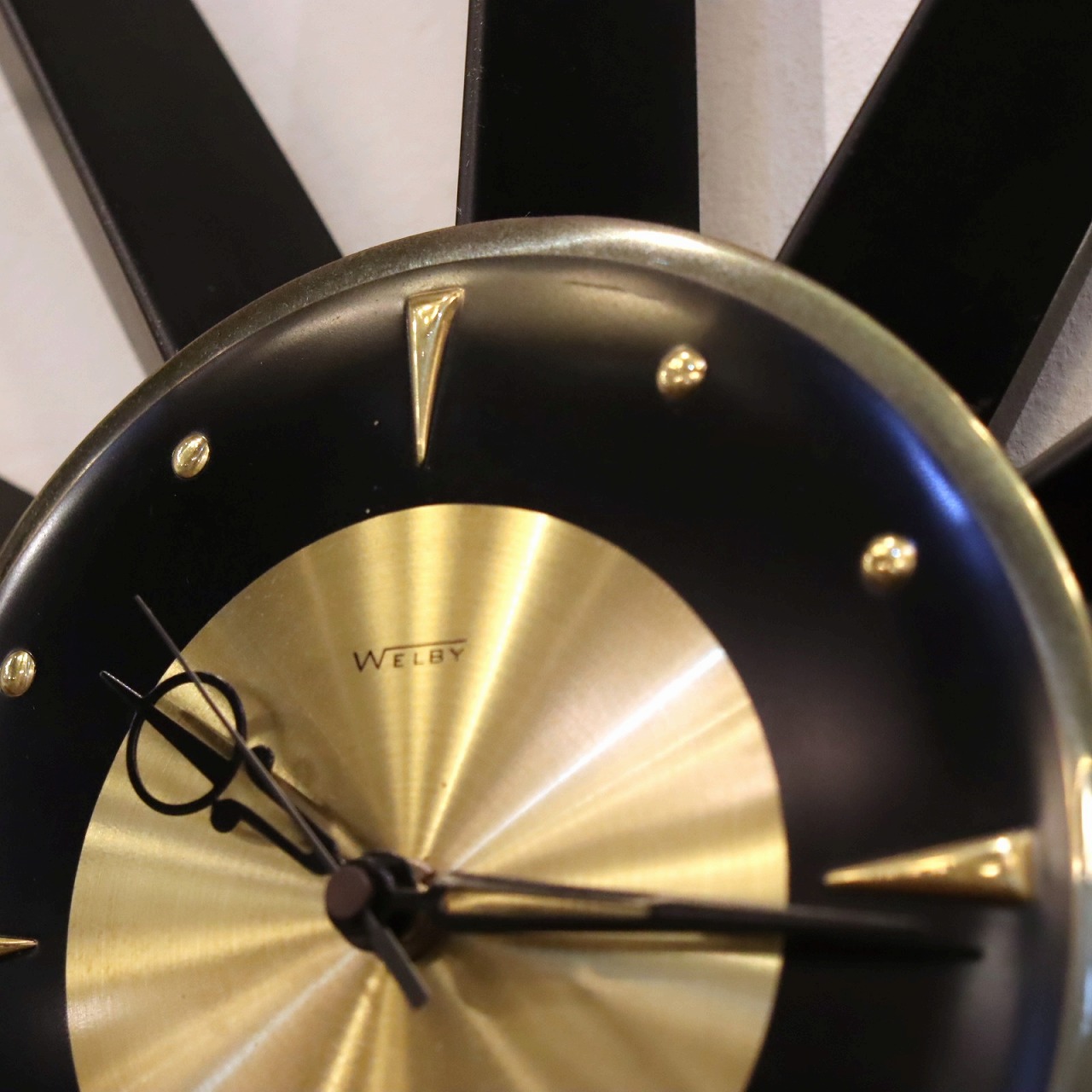 ビンテージ　スターバースト ウォールクロック　キャンドルホルダー 60's ビンテージ スターバースト ウォールクロック キャンドルホルダー 60's