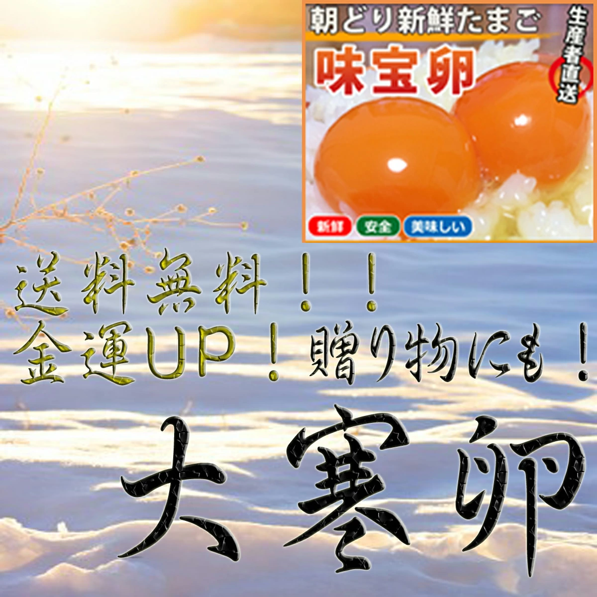 【大寒卵】送料無料　味宝卵 20個入り  1/20 or 1/21発送