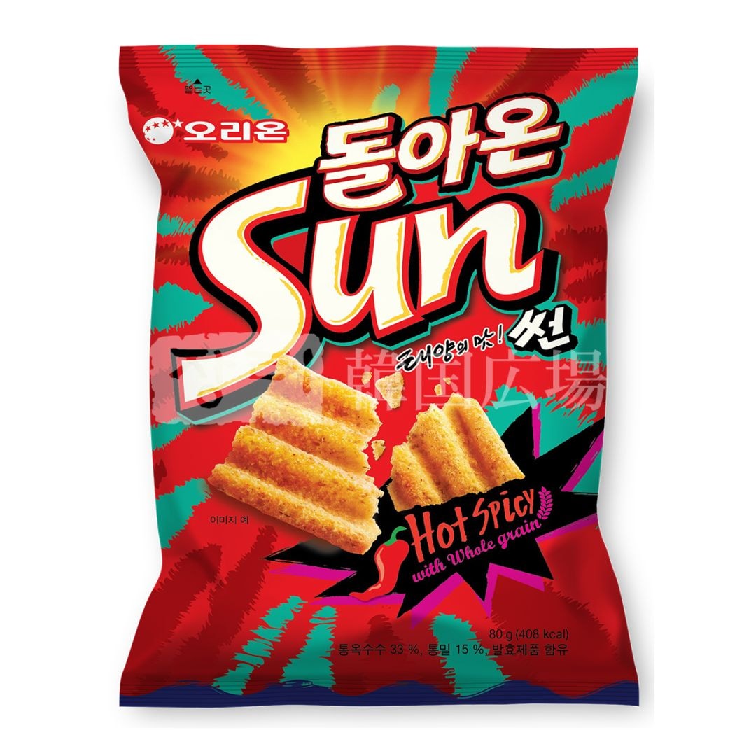 【オリオン】サンチップ ホットスパイシー味 80g / 12入【12入→20入 リニューアル予定】※＠147、2,940円※