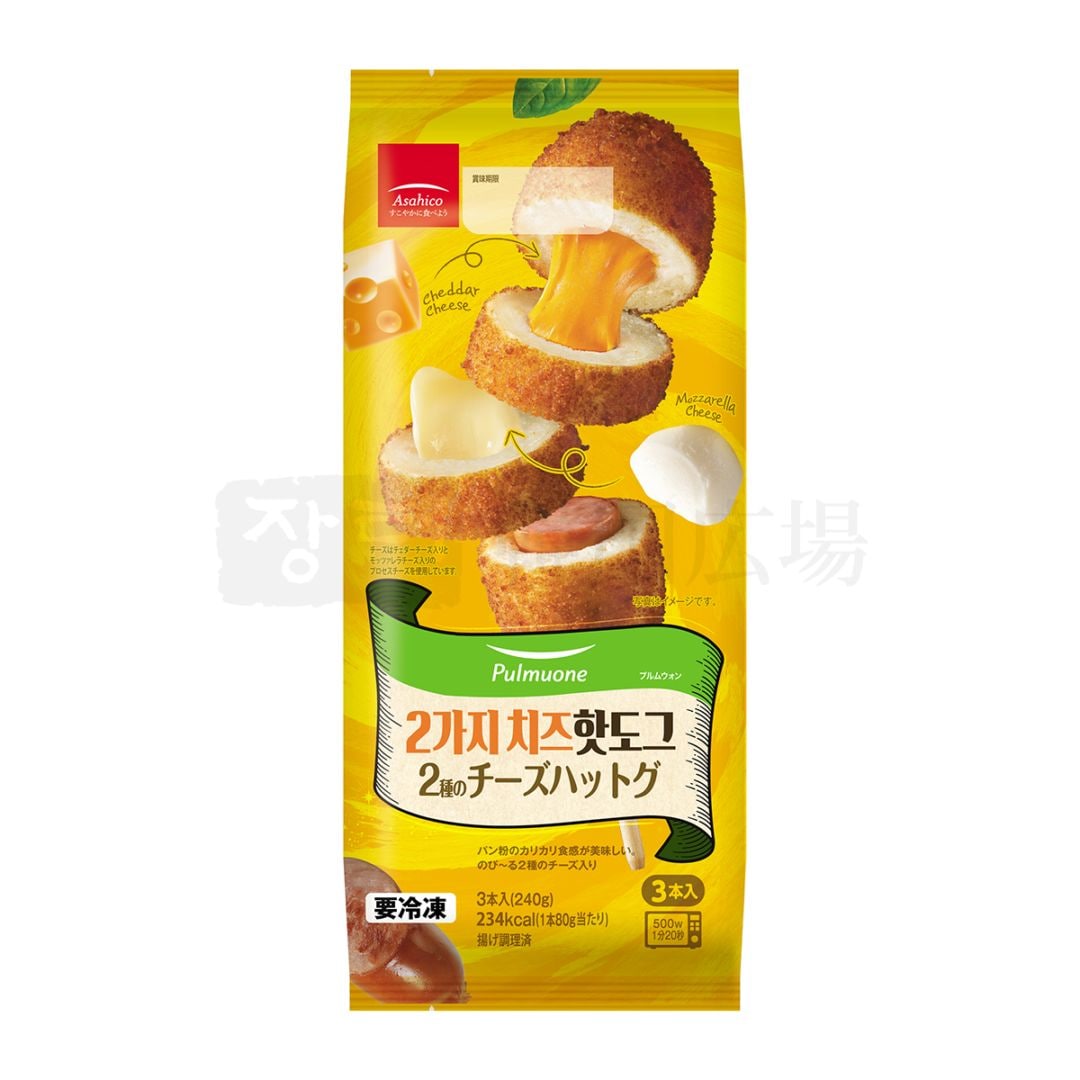 【プルムウォン】 2種のチーズハットグ 240g / 12入【パッケージデザインリニューアル】