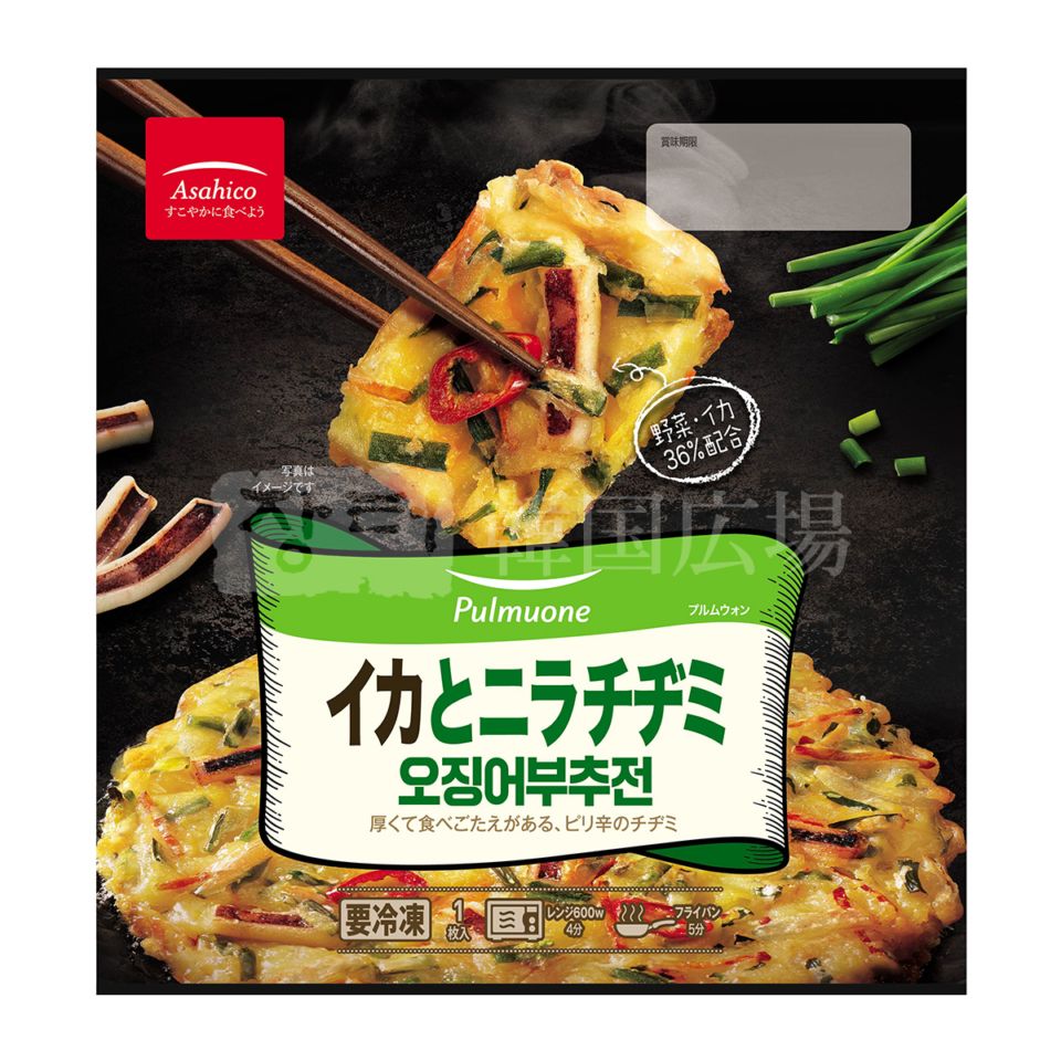 【プルムウォン】 イカとニラチヂミ 220g / 20入【パッケージデザインリニューアル】