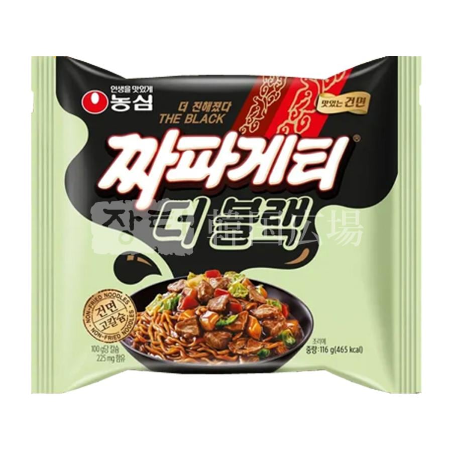 【農心】 THE BLACK チャパゲティ (袋) 116g / 32入