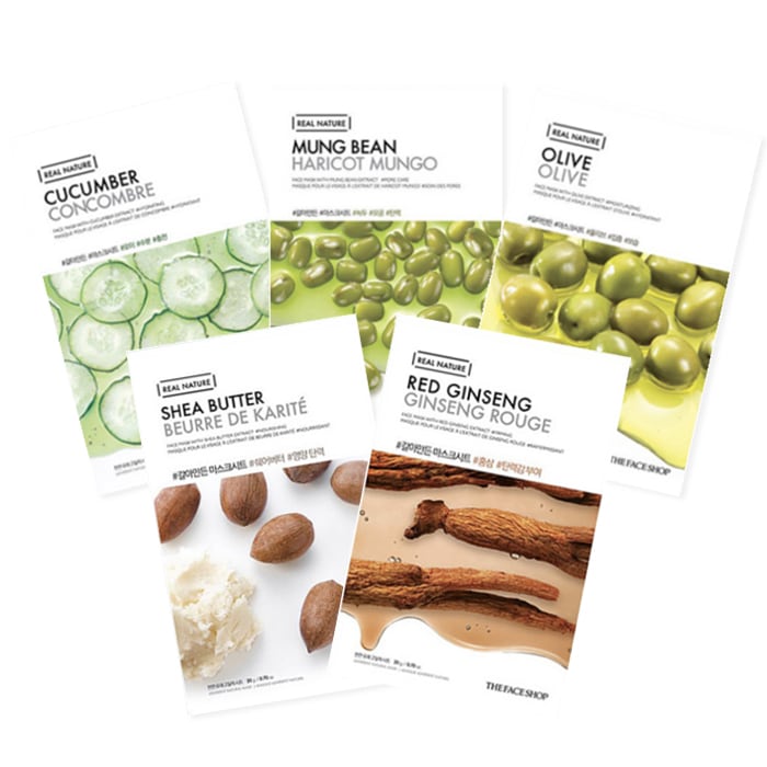 【THE FACE SHOP】 リアルネイチャーマスクシート 20g / 30入