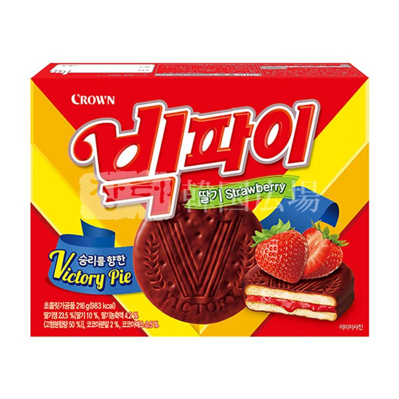 【クラウン】ビックパイ　イチゴ味　216ｇ / 12入