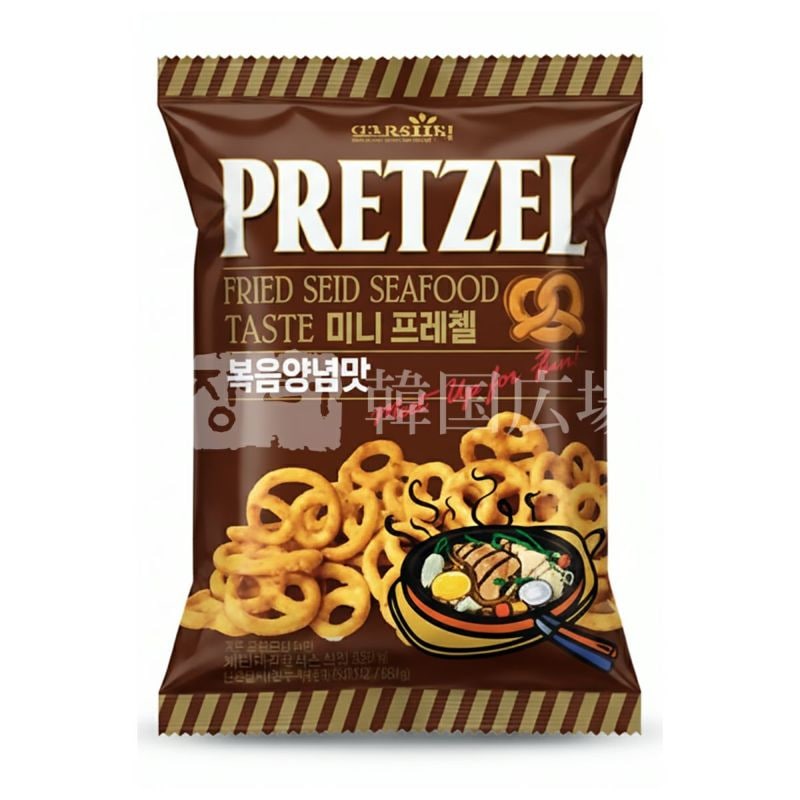 【SAMJIN】プレッツェル 海鮮BBQ味 70g / 24入