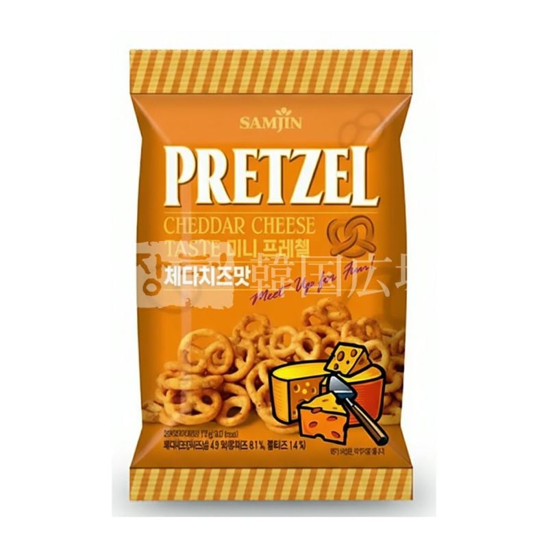 【SAMJIN】プレッツェル　チェダチーズ味 70g / 24入