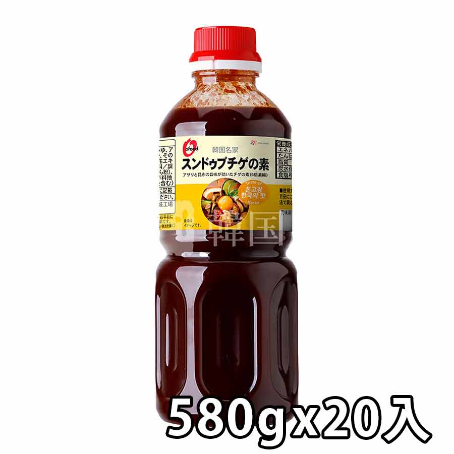 【O'Food】韓国名家 スンドゥブチゲの素 580g / 20入 